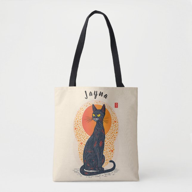 Tote Bag Le Chat Artistique (Devant)