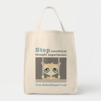 Tote Bag Le chat de Schrodinger libre