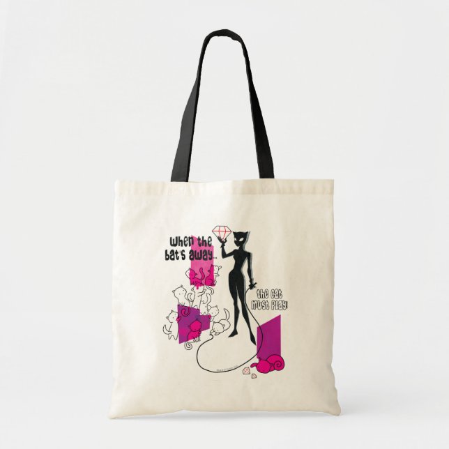 Tote Bag Le chat doit jouer (Devant)
