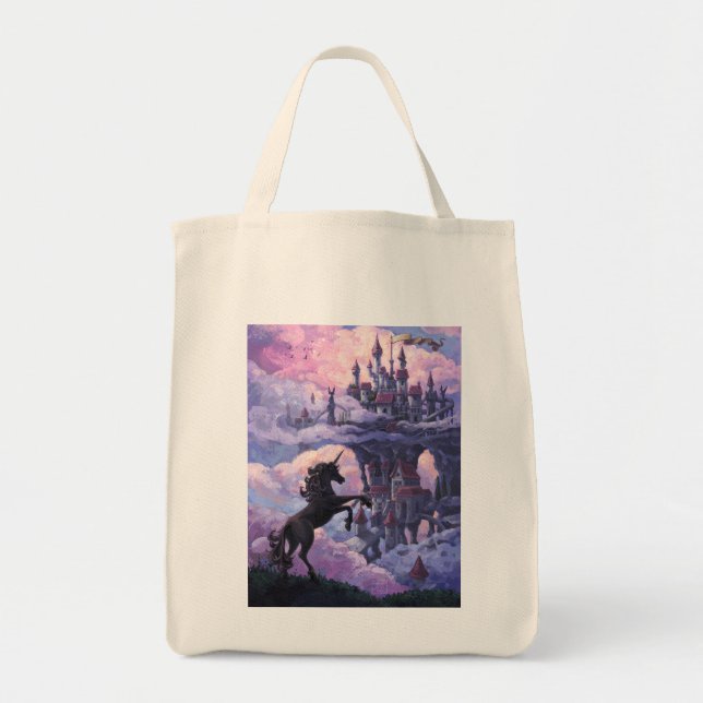 Tote Bag Le château de Unicorn (Devant)