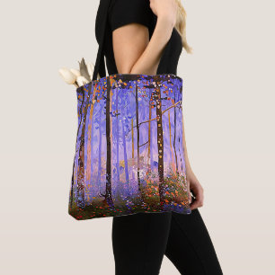 Tote Bag Le chemin secret du cerf - Paysage boisé étendu