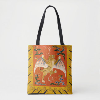 Tote Bag Le Chinois audacieux s'est envolé le tigre,