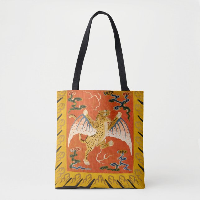 Tote Bag Le Chinois audacieux s'est envolé le tigre, (Devant)