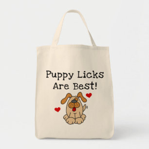 Tote Bag Le chiot Licks sont les meilleurs T-shirts et cade