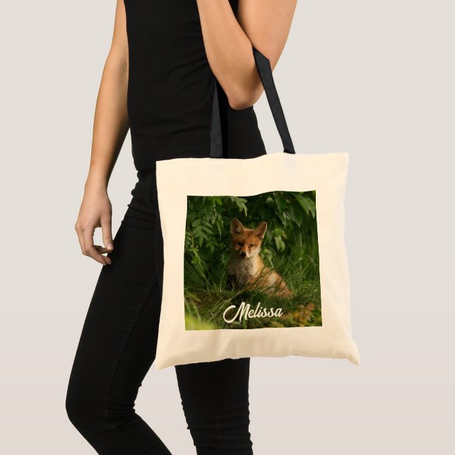 Tote Bag Le chou renard dans une forêt verte (Devant (produit))