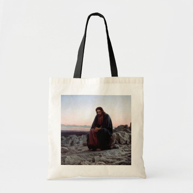 Tote Bag Le Christ dans le désert, Ivan Kramskoi (Devant)