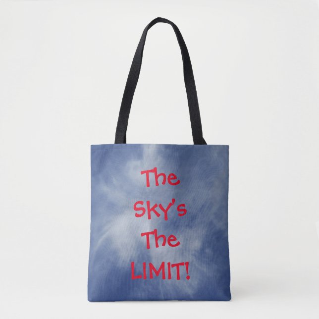 Tote Bag Le ciel est la LIMIT ! sur un (Devant)