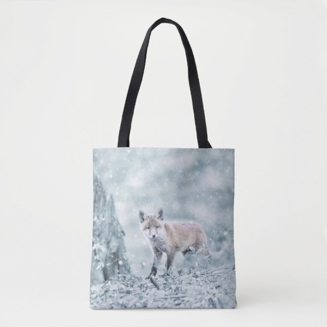 Tote Bag Le club Fox dans la neige (Devant)