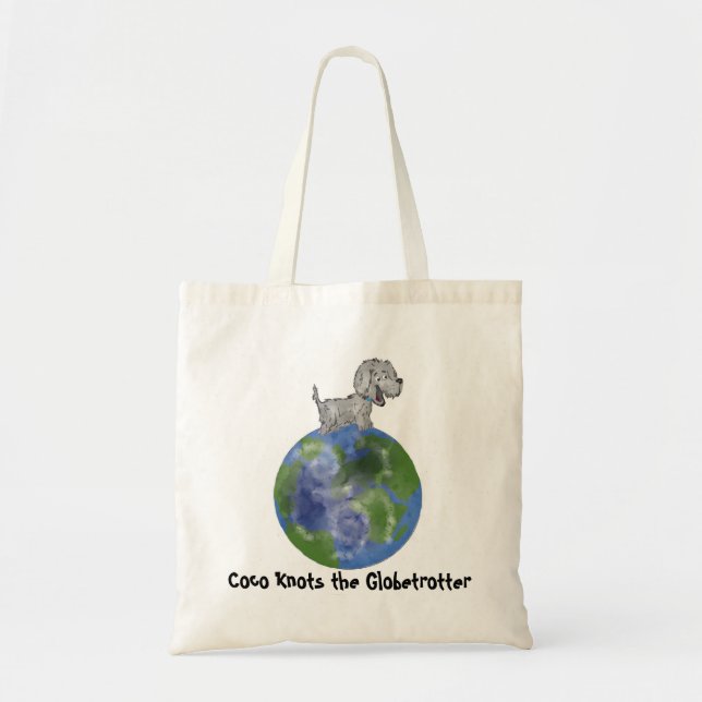 Tote Bag Le Coco noue le globe-trotter (Devant)