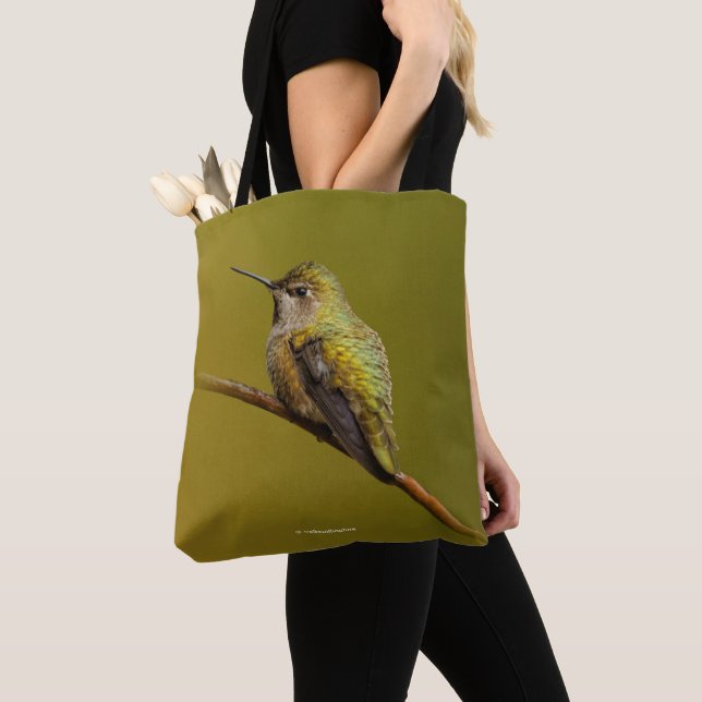 Tote Bag Le colibri d'Anna sur la Trumpetvine écarlate (De près)