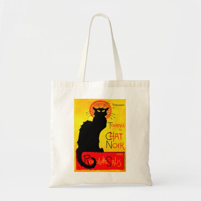Tote Bag Le Conversation Noir Vintage (Devant)