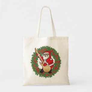 Tote Bag Le crâne de Rockin' Père Noël