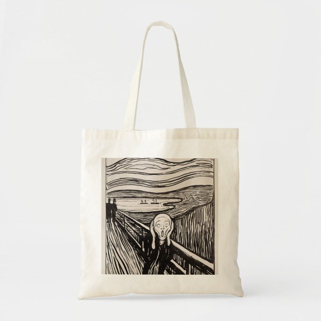 Tote Bag Le cri Edvard Munch (Devant)