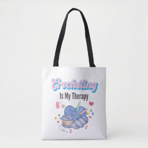 Tote Bag Le crochet est ma thérapie Yarn Art