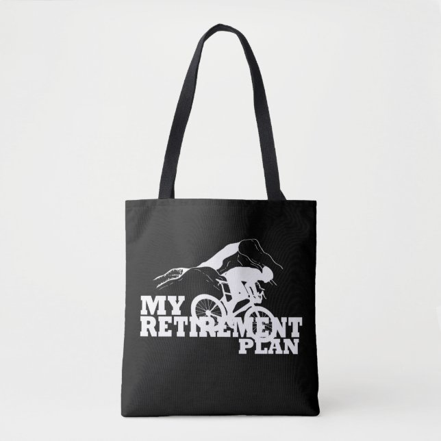 Tote Bag le cyclisme est mon régime de retraite (Devant)