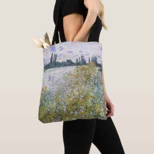 Tote Bag �le de Claude Monet   Fleurs aux. près de V�t
