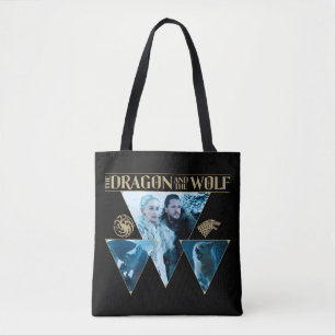 Tote Bag Le Dragon et le Wolf Daenerys & Jon Graphic
