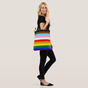 Tote Bag Le drapeau de fierté à onze bandes de SlipperyJoe'