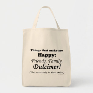 Tote Bag Le dulcimer me rend heureux