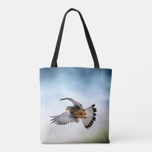 Tote Bag Le faucon s'envole dans le ciel