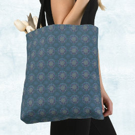 Tote Bag Le filtre Floral Air Force Blue Manipur Mandala