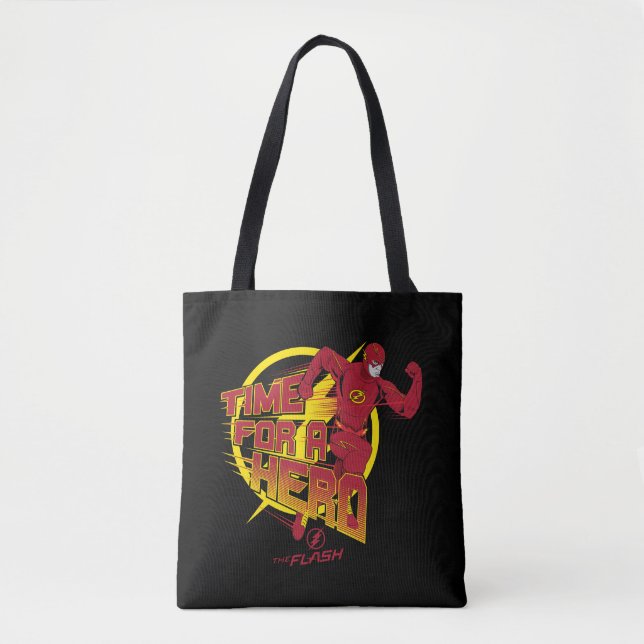 Tote Bag Le Flash | Graphique "Le Temps D'Un Héros" (Devant)