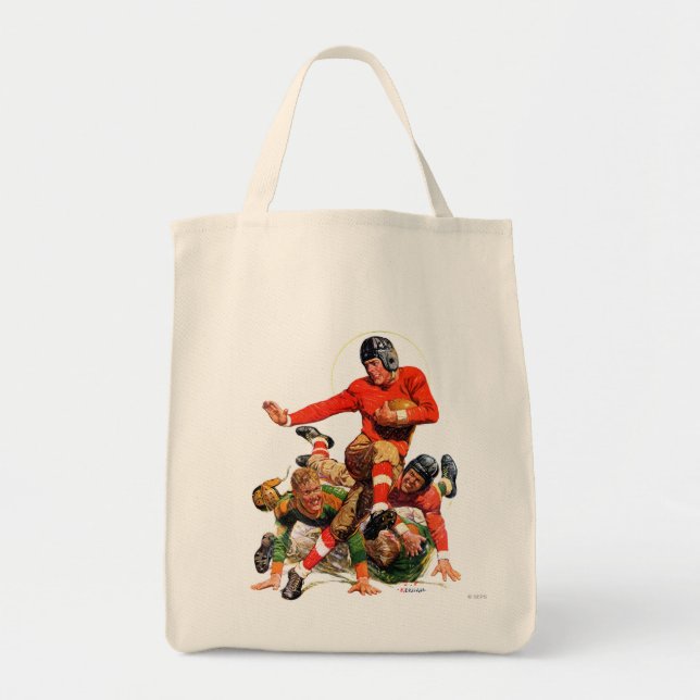 Tote Bag Le football d'université (Devant)
