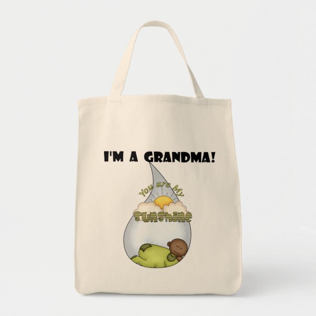 Tote Bag Le garçon américain africain Sunshine de grand-mèr (Devant)