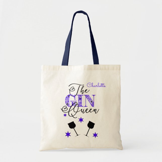 Tote Bag Le Gin Queen stylish (Devant)