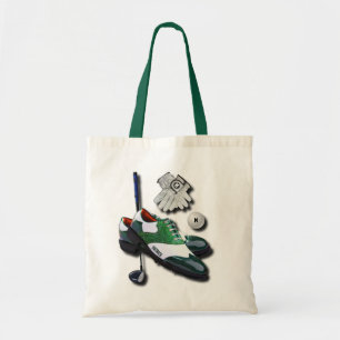 Tote Bag Le golf chausse le conducteur de club de gants de