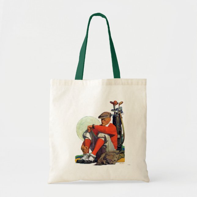Tote Bag Le golfeur a continué l'attente (Devant)