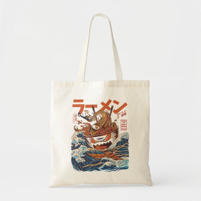 Tote Bag Le Grand Ramen de la Classique Kanagawa (Devant)