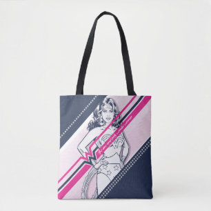 Tote Bag Le Graphique Rétro De La Femme Unique Et Merveill