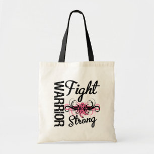 Tote Bag Le guerrier combat le cancer du sein fort