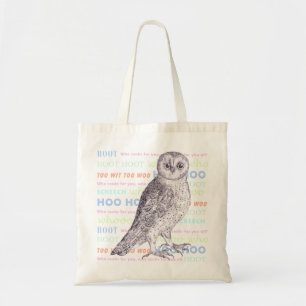 Tote Bag Le hibou retentit/le hibou barré bruits de hibou