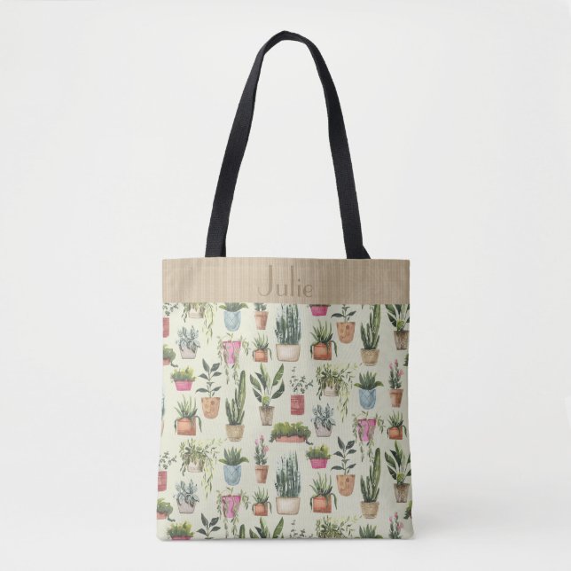 Tote Bag Le Jamboree Plante Posé Personnalisé Fourre-tout (Devant)