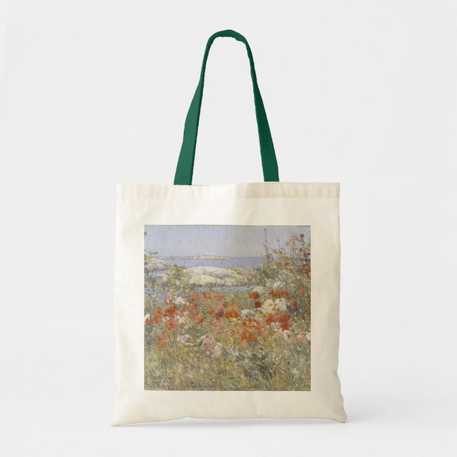 Tote Bag Le jardin de Celia Thaxter par Frederick Childe Ha (Devant)