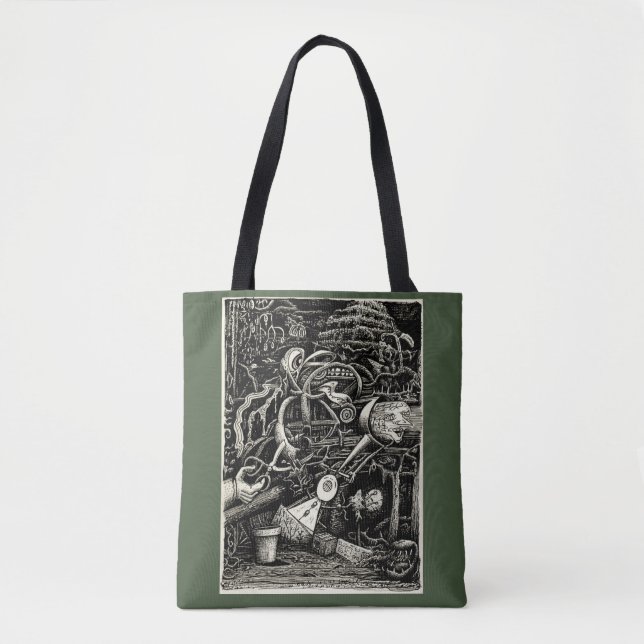 Tote Bag Le jardin de la folie par Brian Benson (Devant)