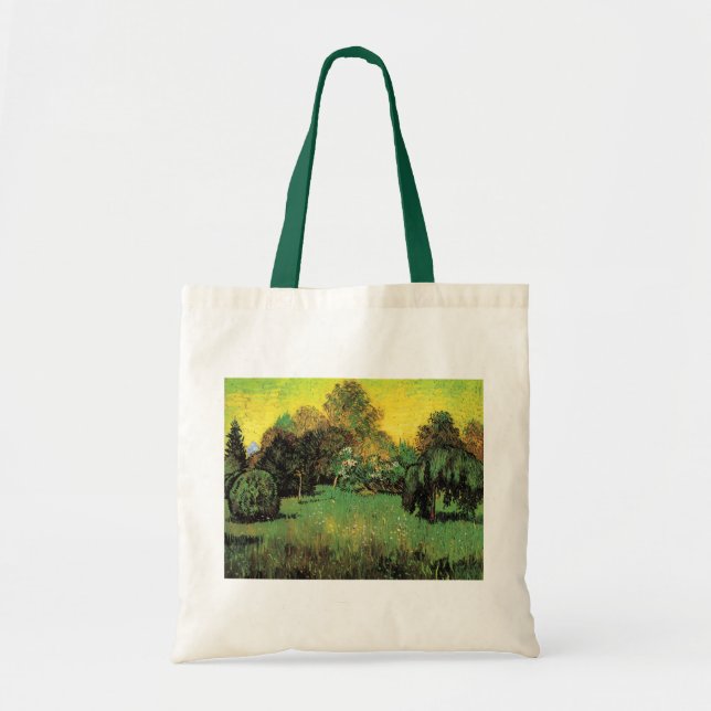 Tote Bag Le jardin des poètes par Vincent van Gogh (Devant)