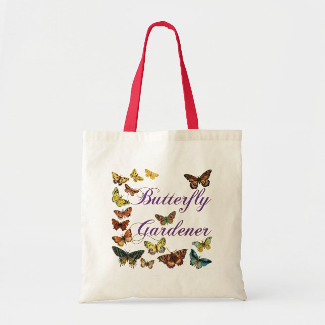 Tote Bag Le jardinier papillon dit : (Devant)
