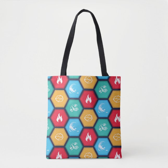 Tote Bag Le jeu hexagonal d'éléments a inspiré Fourre-tout (Devant)