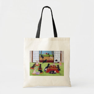 Tote Bag Le jour de nouvelle année japonais Labradors
