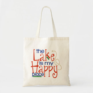 Tote Bag Le lac est mon endroit heureux