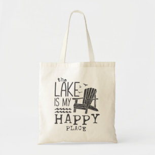 Tote Bag Le Lac Est Mon Endroit Heureux