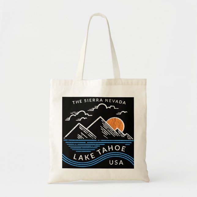 Tote Bag Le lac Tahoe Sierra Nevada (Devant)