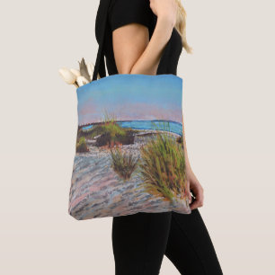 Tote Bag Le littoral de la plage   Peinture artistique