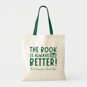 Tote Bag Le Livre Est Toujours Mieux Personnalisé Club De L