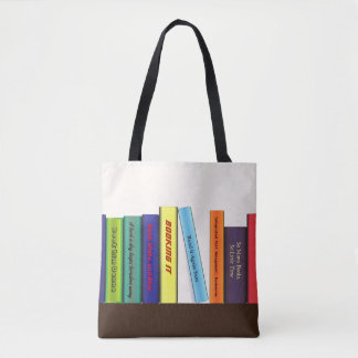 Tote Bag Le livre fait sur commande intitule l'étagère