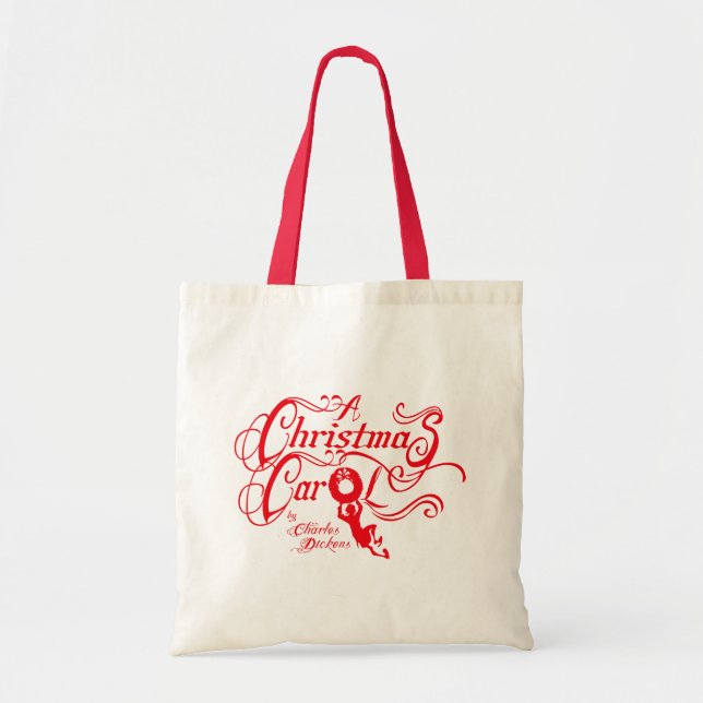 Tote Bag Le logo rouge de Noël Carol Fourre-tout (Devant)