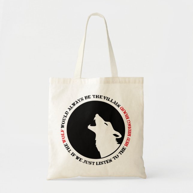Tote Bag Le loup serait toujours le méchant (Devant)